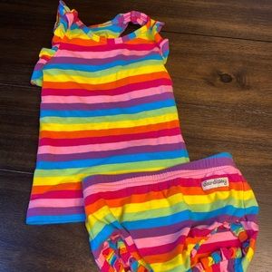Sew sassy size 2 rainbow outfit
